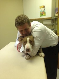 Jacob & Dexter in the clinic